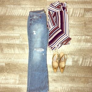 Abercrombie and Fitch Medium Light Wash Size 12